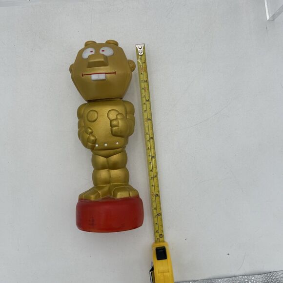 Astrosniks Robo Robot Gold astrosnik Bubble Bath Soakie Soaky figure smurf space - Picture 11 of 15